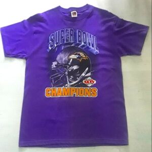 Baltimore Ravens Purple 2001 Super Bowl Champions T-Shirt